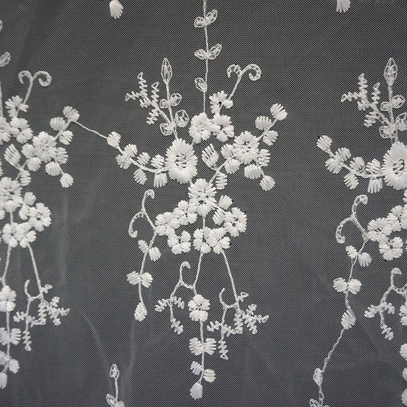 Evening Lace Trim Polyester Sequin Fabric for Bridal Wholesale Supplie 7